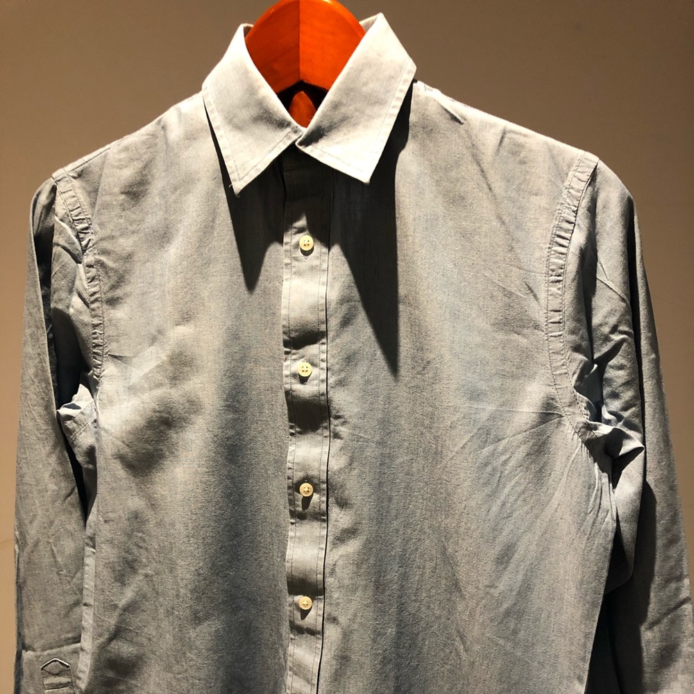 Club Monaco Dress Shirt  - Blue Denim Small